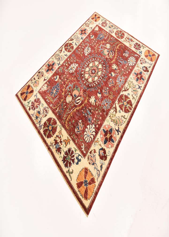 5' x 6' 9 Hand Knotted Ariana Ziegler Rug