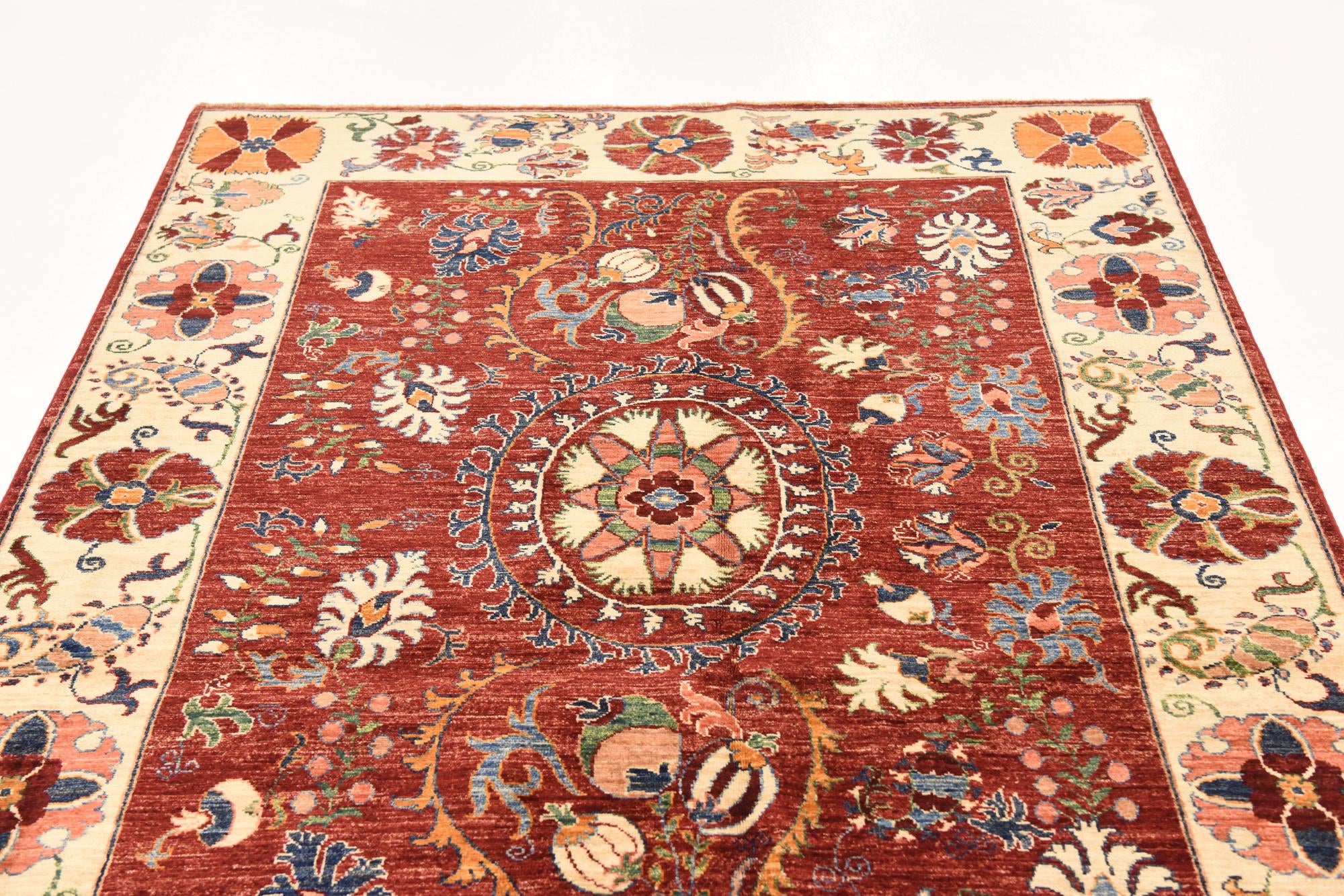 5' x 6' 9 Hand Knotted Ariana Ziegler Rug
