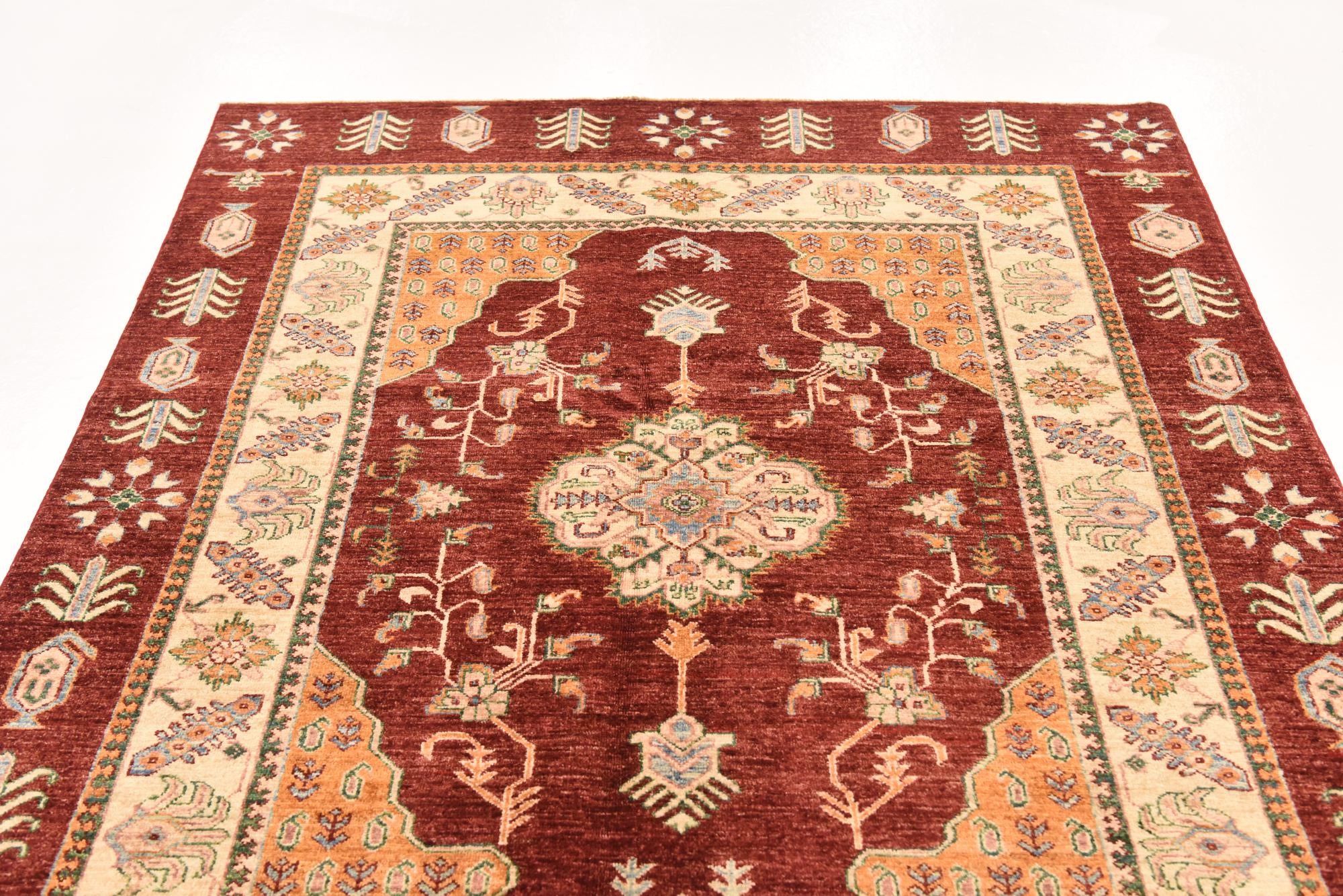 5' x 6' 9 Hand Knotted Ariana Ziegler Rug