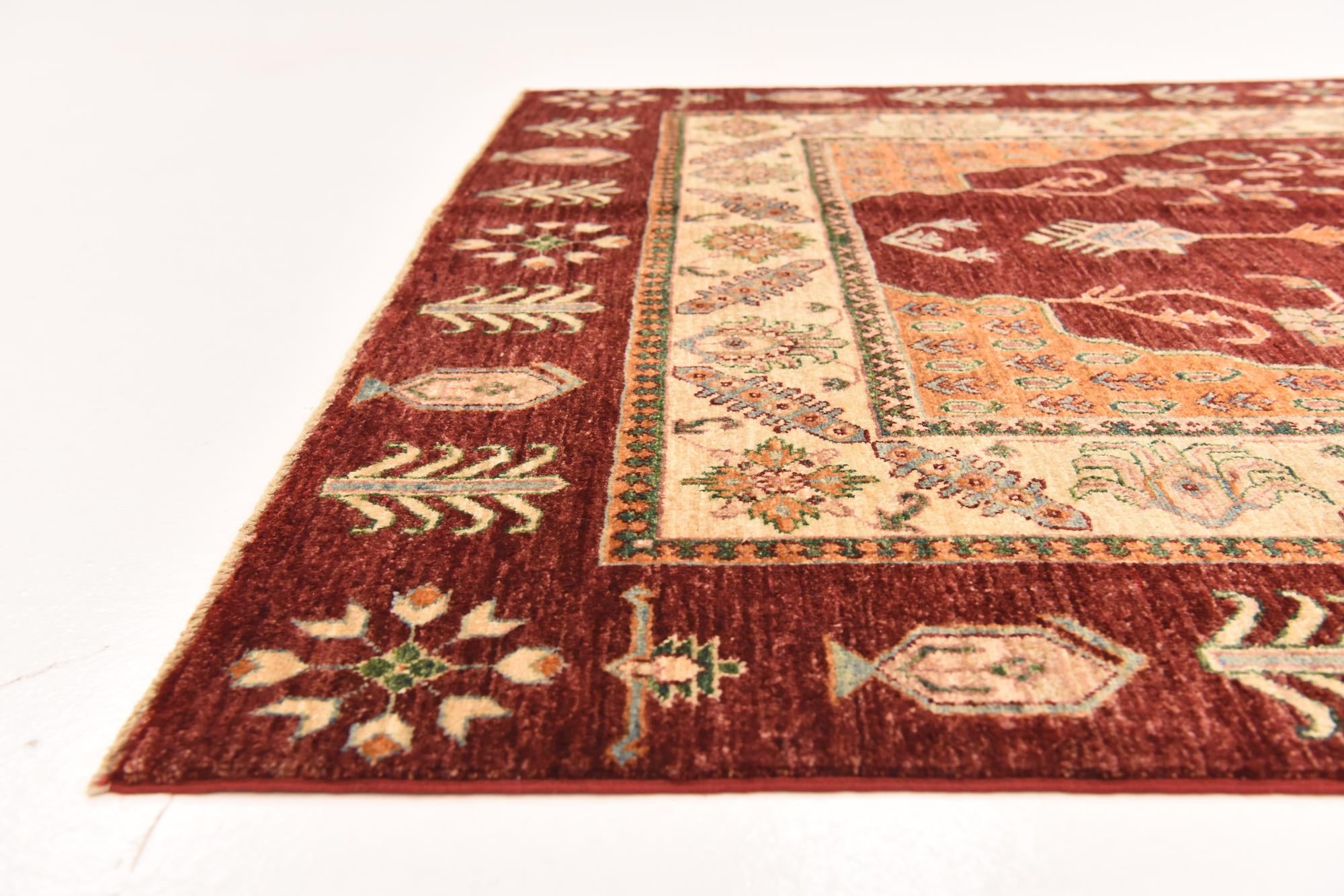 5' x 6' 9 Hand Knotted Ariana Ziegler Rug