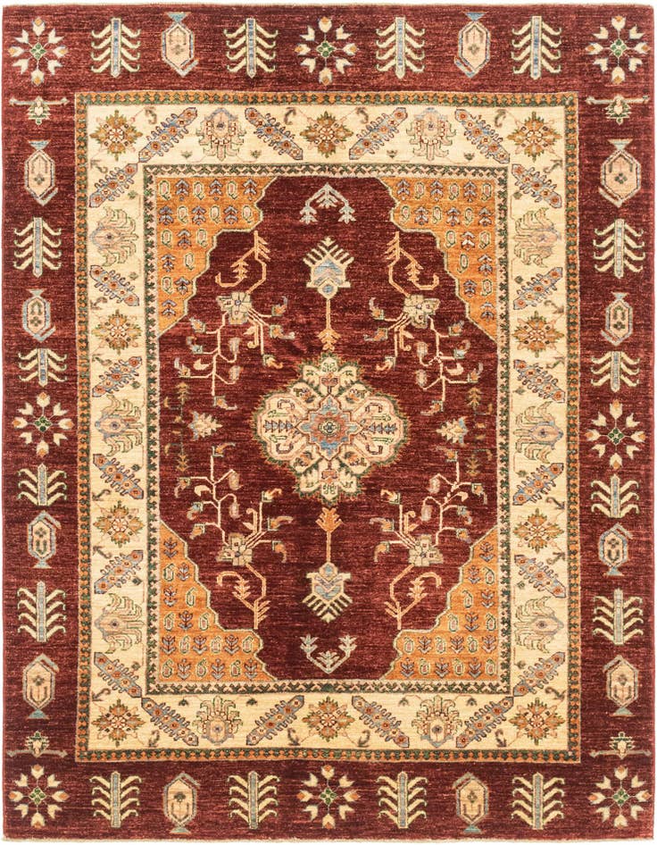 Detail image of 5' x 6' 9 Hand Knotted Ariana Ziegler Rug