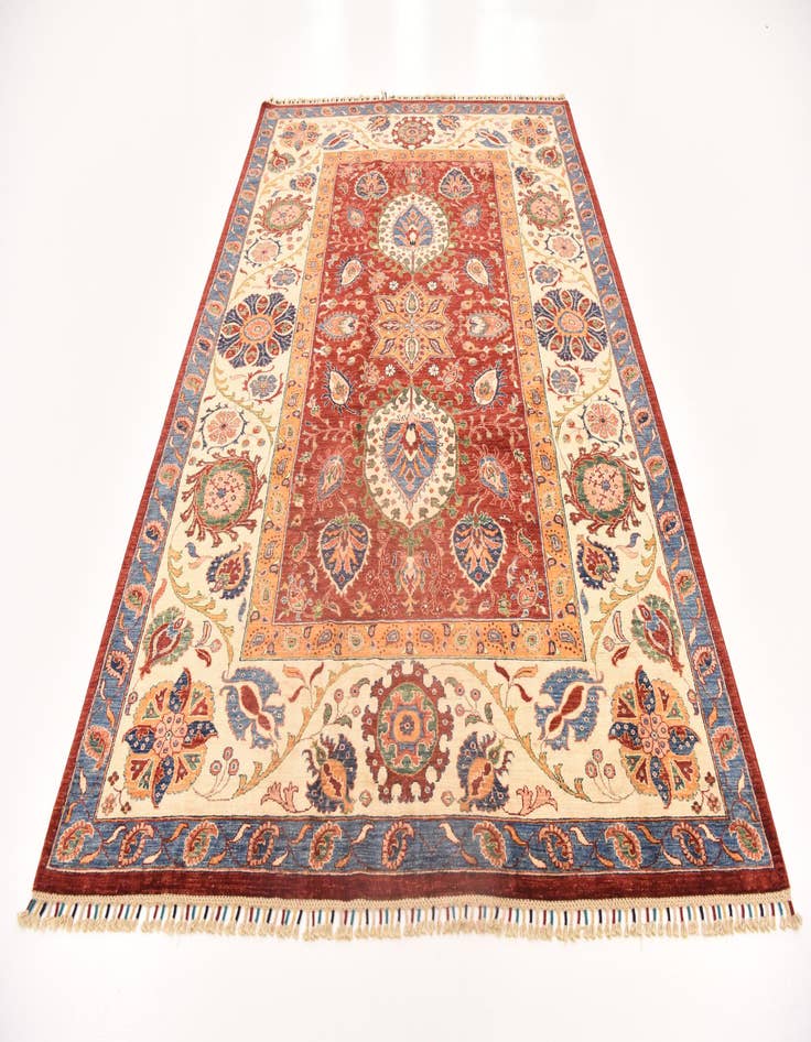 Detail image of 6' 7 x 9' 5  Hand Knotted Ariana Ziegler Rug