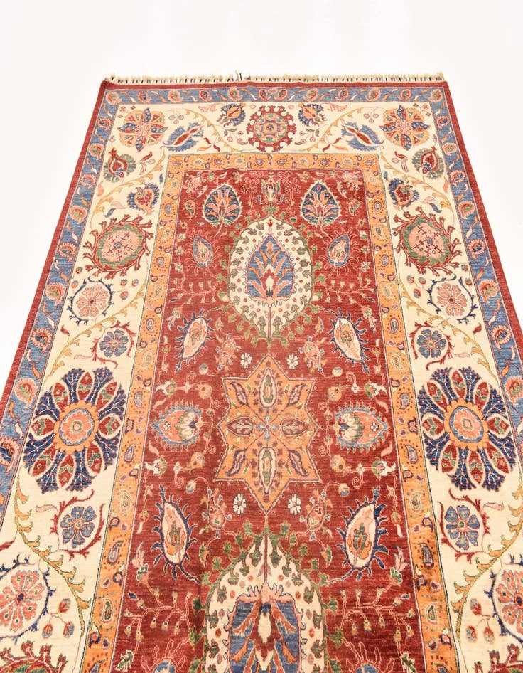 Detail image of 6' 7 x 9' 5  Hand Knotted Ariana Ziegler Rug