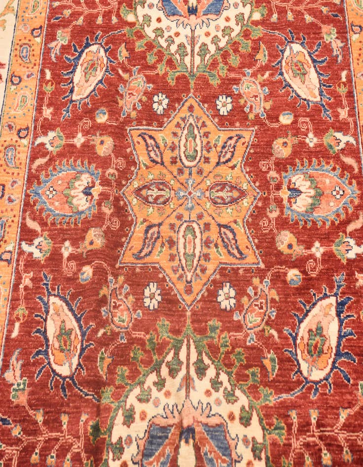 Detail image of 6' 7 x 9' 5  Hand Knotted Ariana Ziegler Rug