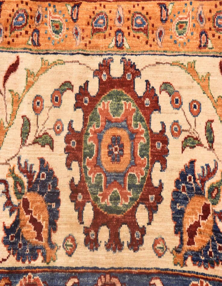 Detail image of 6' 7 x 9' 5  Hand Knotted Ariana Ziegler Rug