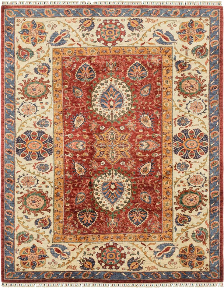 Detail image of 6' 7 x 9' 5 Hand Knotted Ariana Ziegler Rug