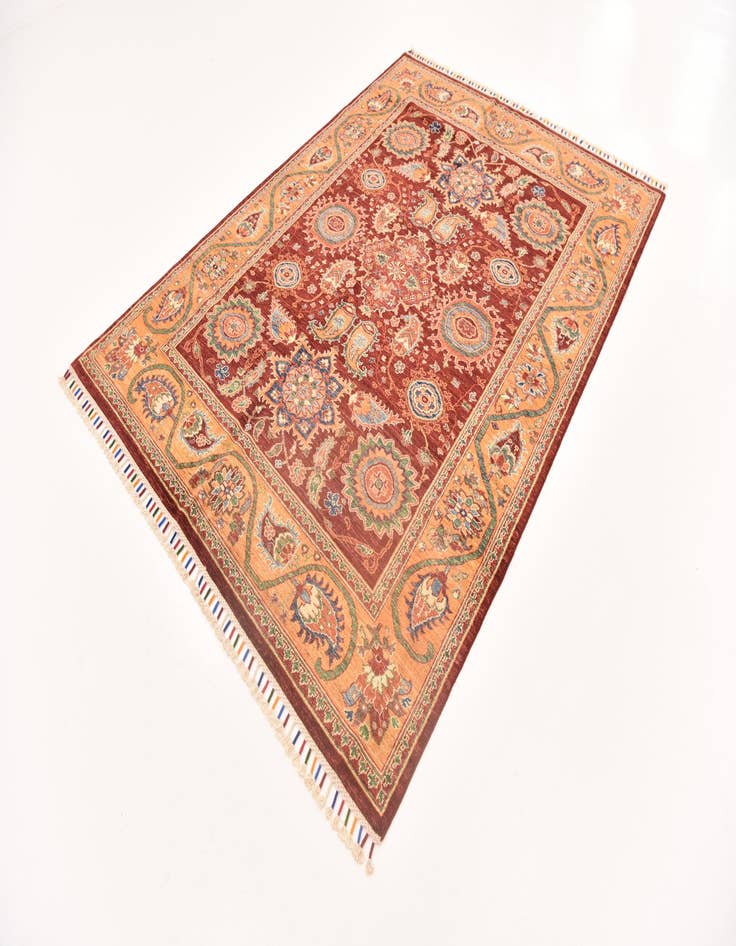 Detail image of 5' 9 x 8'  Hand Knotted Ariana Ziegler Rug