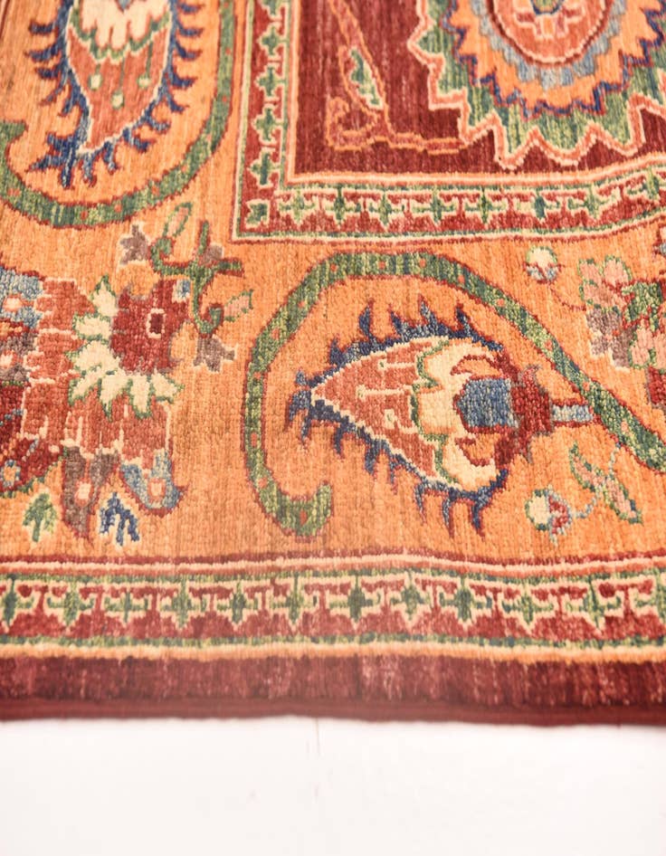 Detail image of 5' 9 x 8'  Hand Knotted Ariana Ziegler Rug