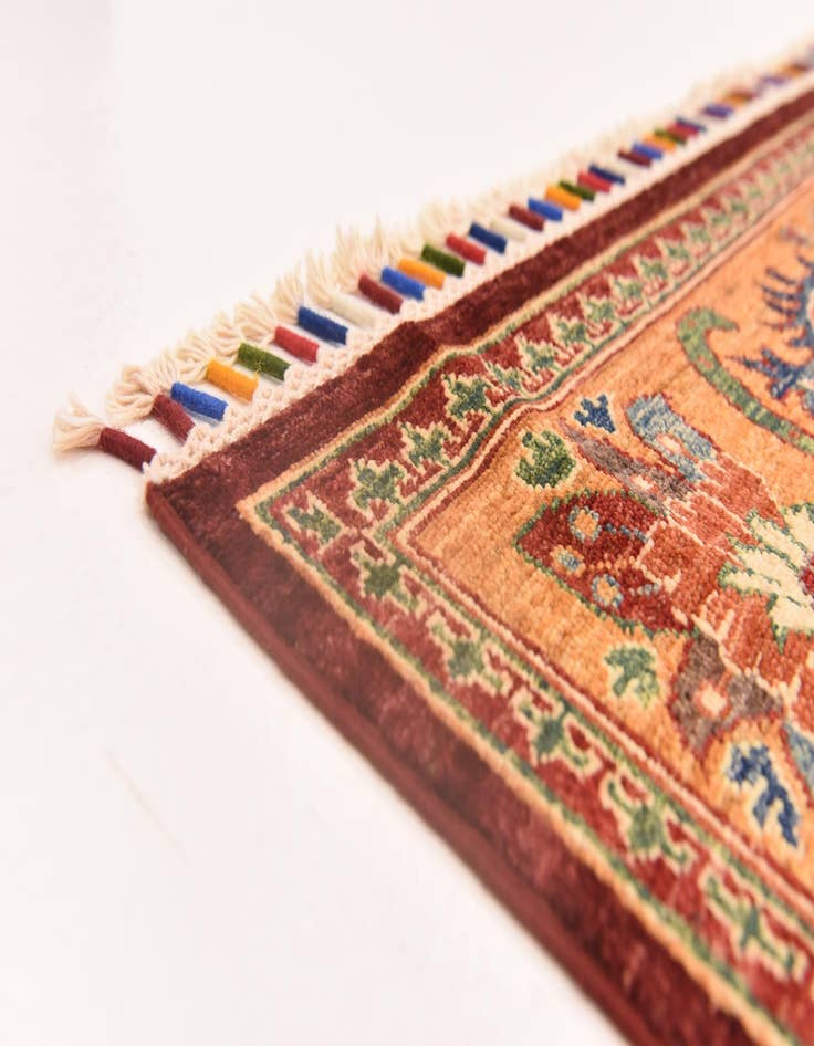 Detail image of 5' 9 x 8'  Hand Knotted Ariana Ziegler Rug