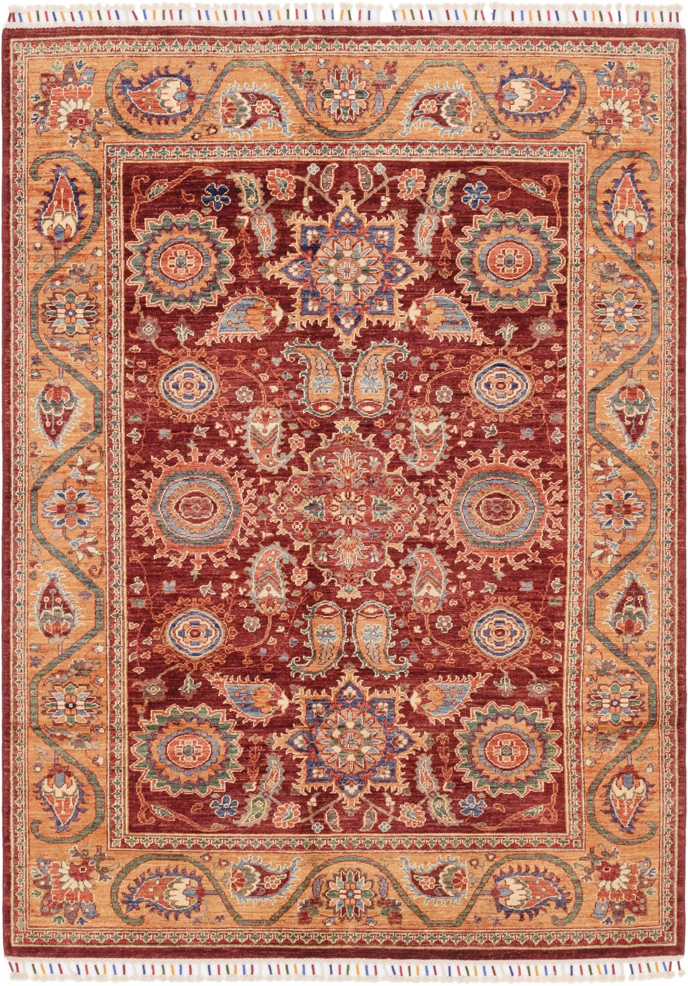 5' 9 x 8' Hand Knotted Ariana Ziegler Rug