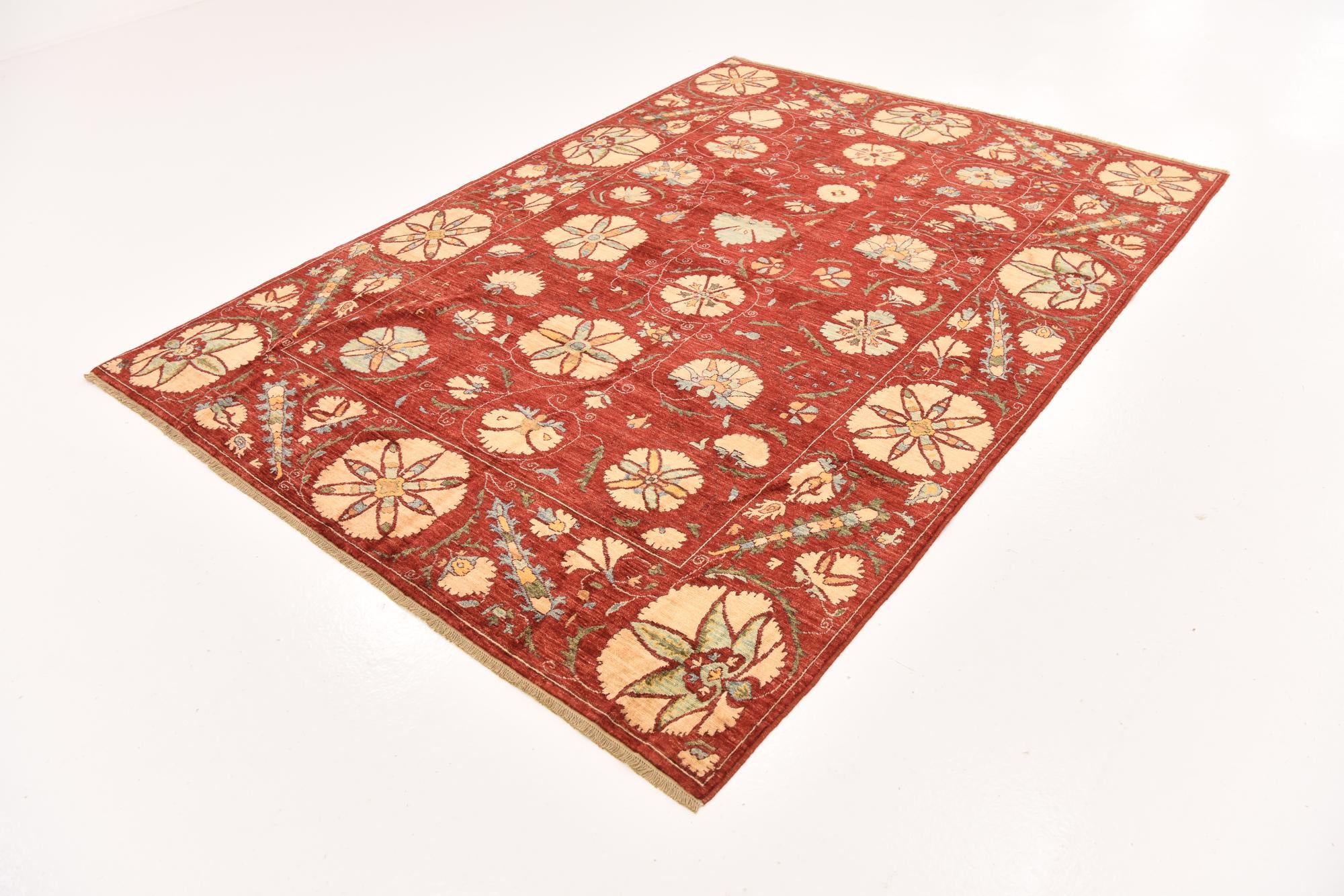 5' 10 x 8' 1 Hand Knotted Ariana Ziegler Oriental Rug
