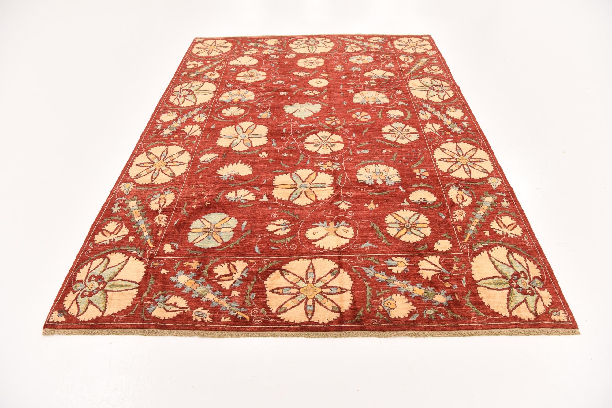 5' 10 x 8' 1 Hand Knotted Ariana Ziegler Oriental Rug