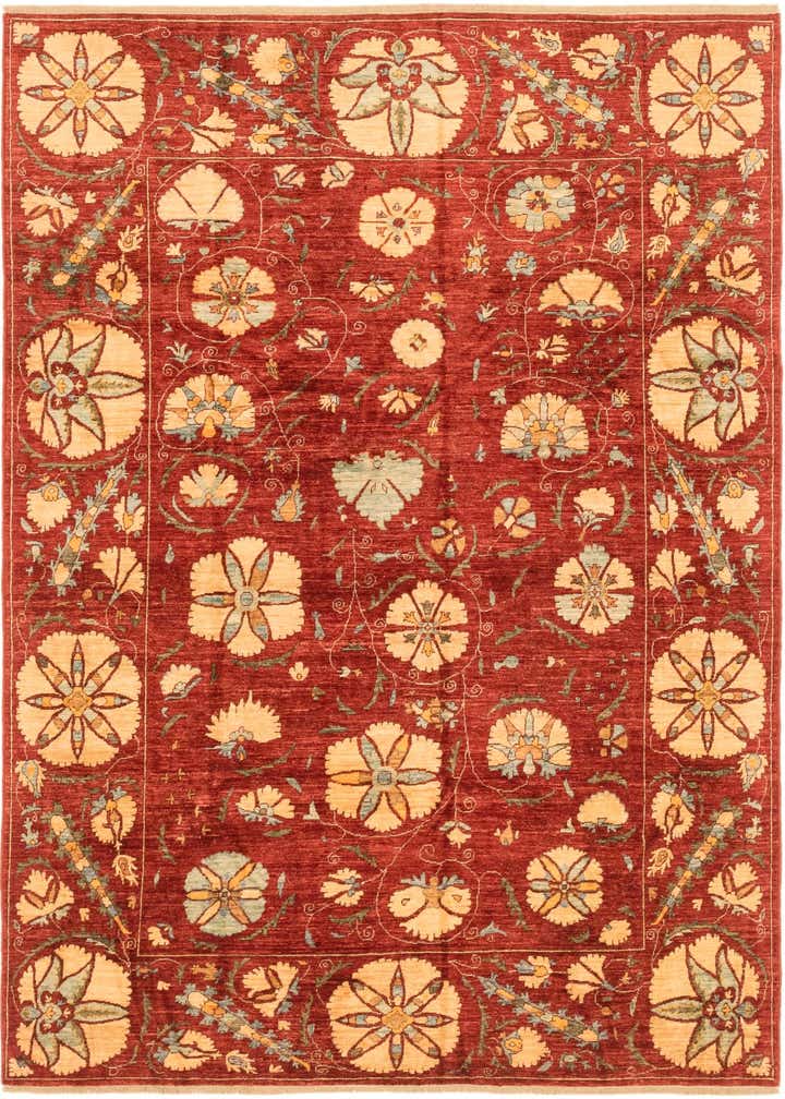 5' 10 x 8' 1 Hand Knotted Ariana Ziegler Oriental Rug