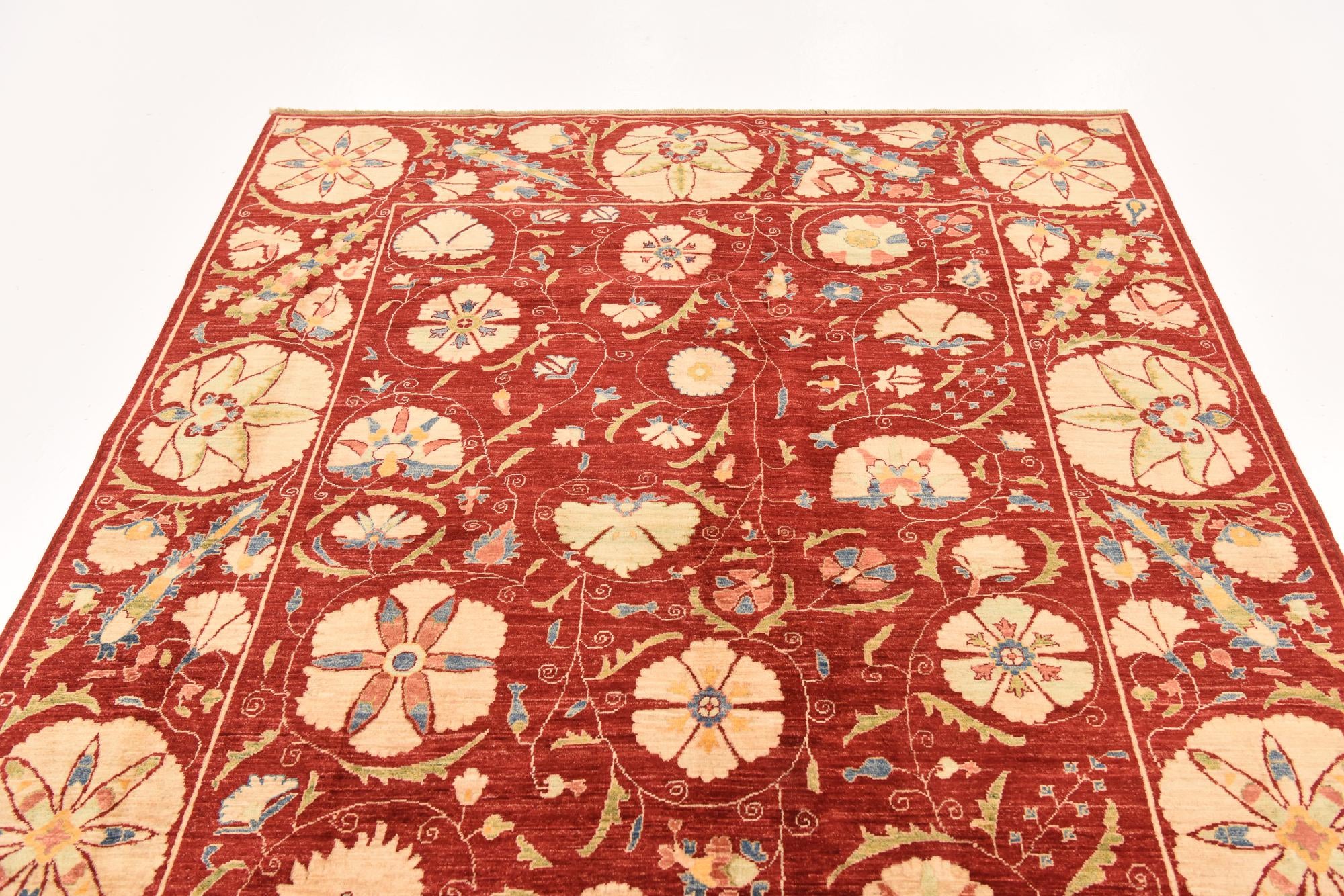 5' 8 x 8' 1 Hand Knotted Ariana Ziegler Oriental Rug