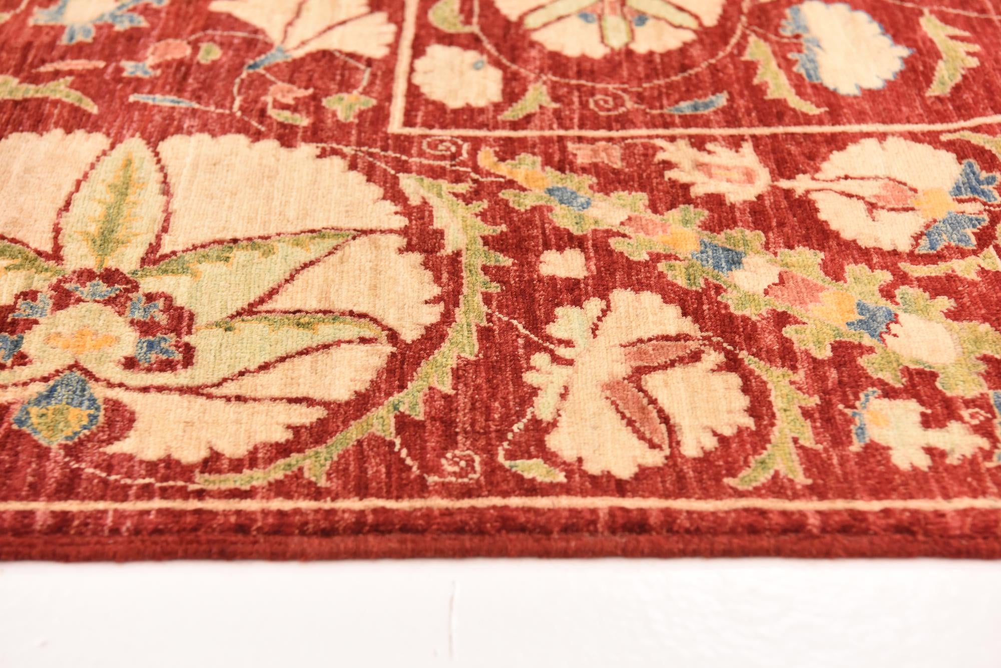 5' 8 x 8' 1 Hand Knotted Ariana Ziegler Oriental Rug
