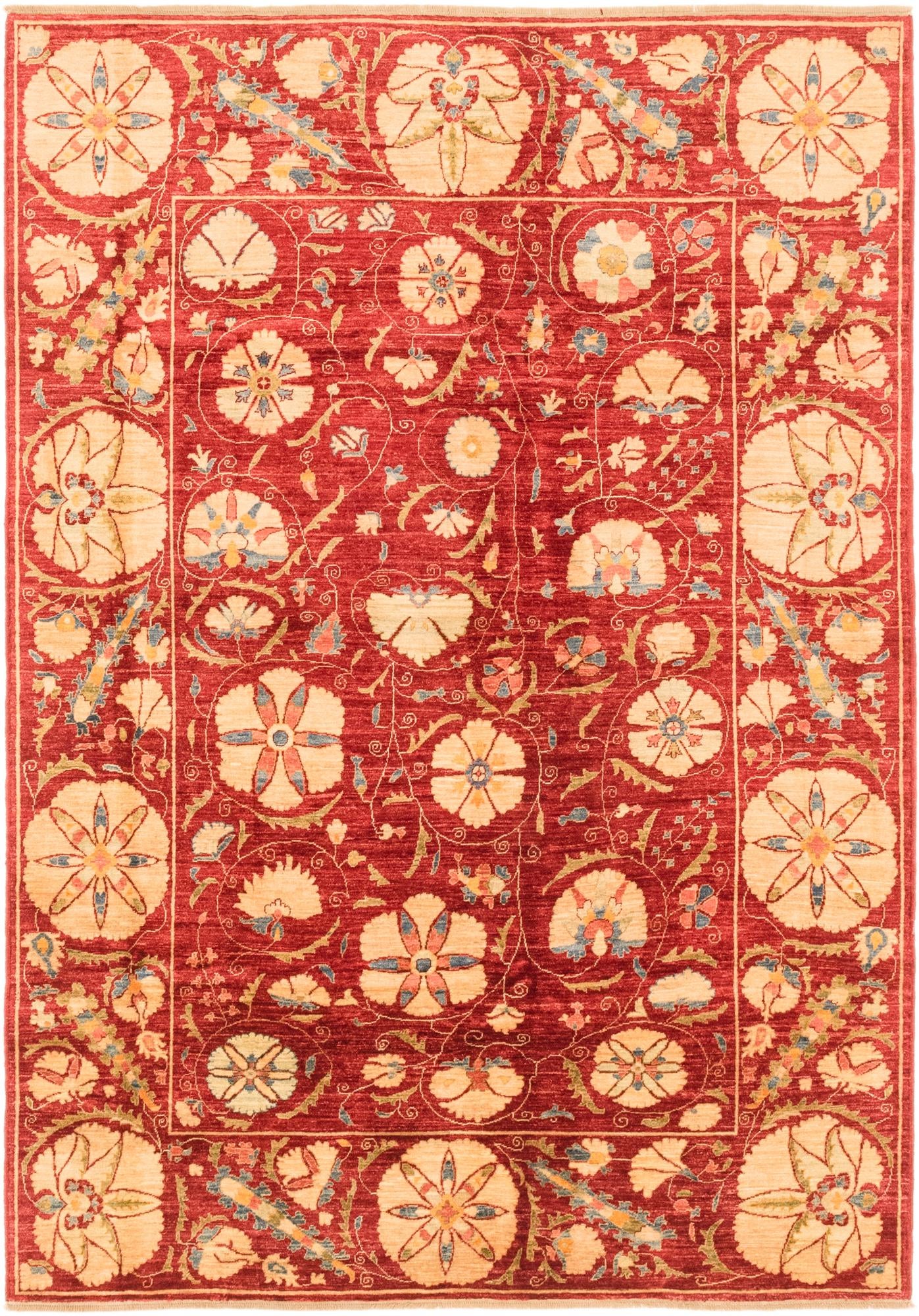 5' 8 x 8' 1 Hand Knotted Ariana Ziegler Oriental Rug