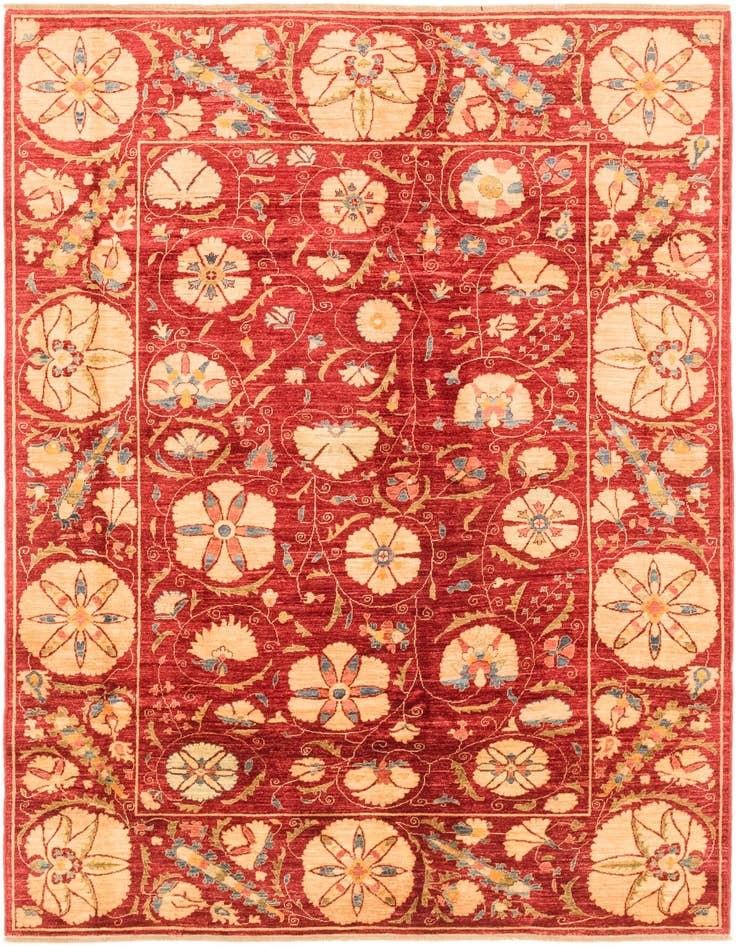 Detail image of 5' 8 x 8' 1 Hand Knotted Ariana Ziegler Oriental Rug