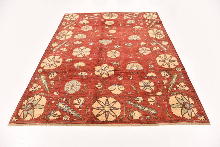 Detail image of 5' 10 x 7' 10 Hand Knotted Ariana Ziegler Oriental Rug