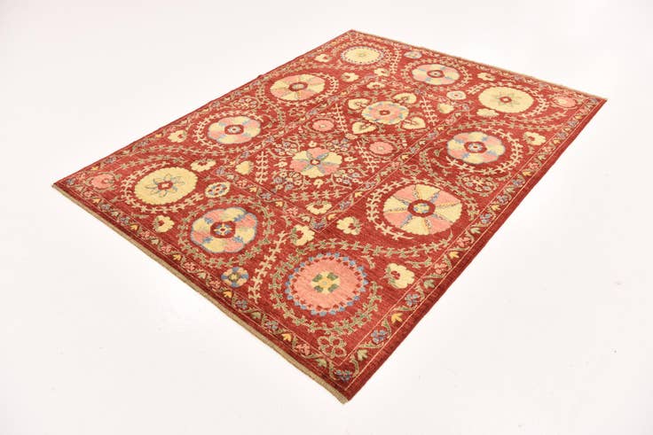 Detail image of 5' 2 x 6' 8 Hand Knotted Ariana Ziegler Oriental Rug