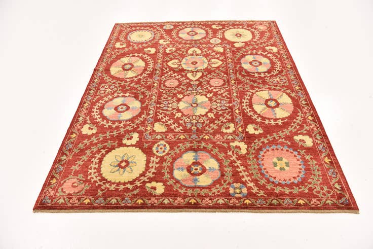 Detail image of 5' 2 x 6' 8 Hand Knotted Ariana Ziegler Oriental Rug