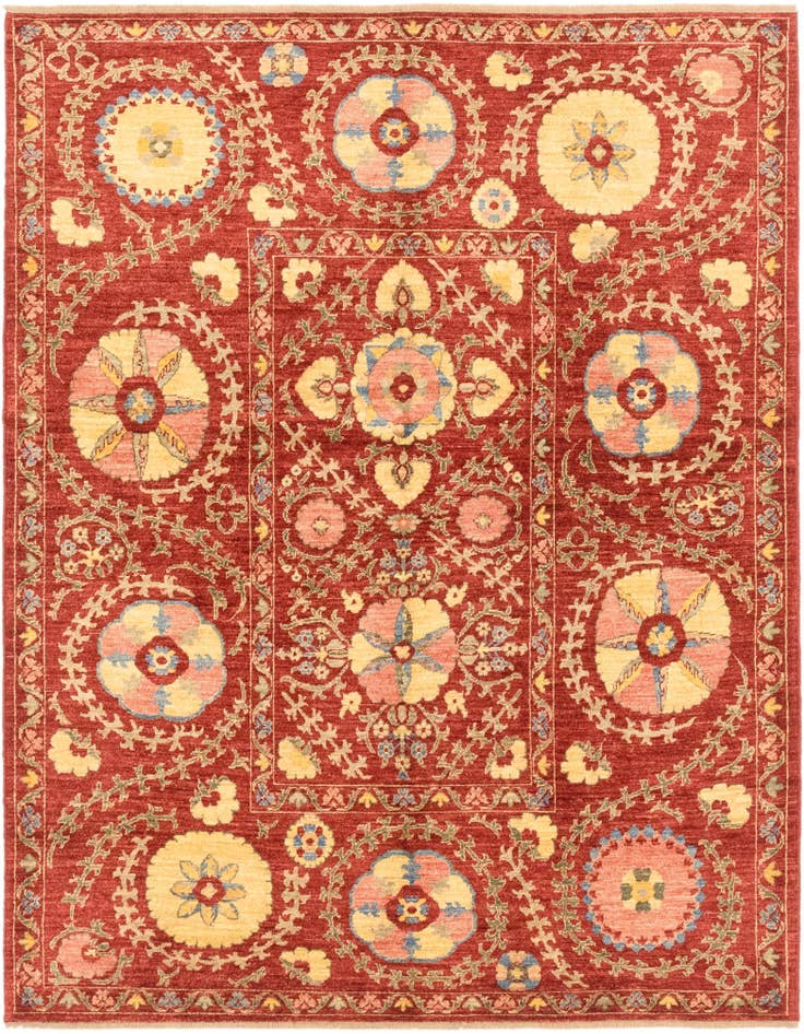 Detail image of 5' 2 x 6' 8 Hand Knotted Ariana Ziegler Oriental Rug