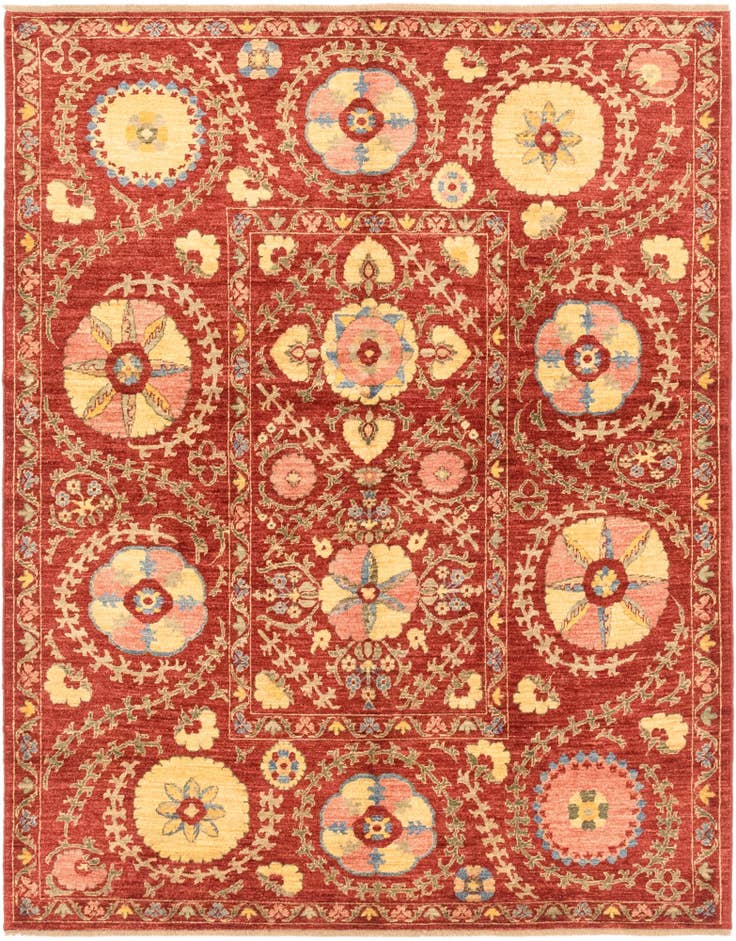 Detail image of 5' 2 x 6' 8 Hand Knotted Ariana Ziegler Oriental Rug