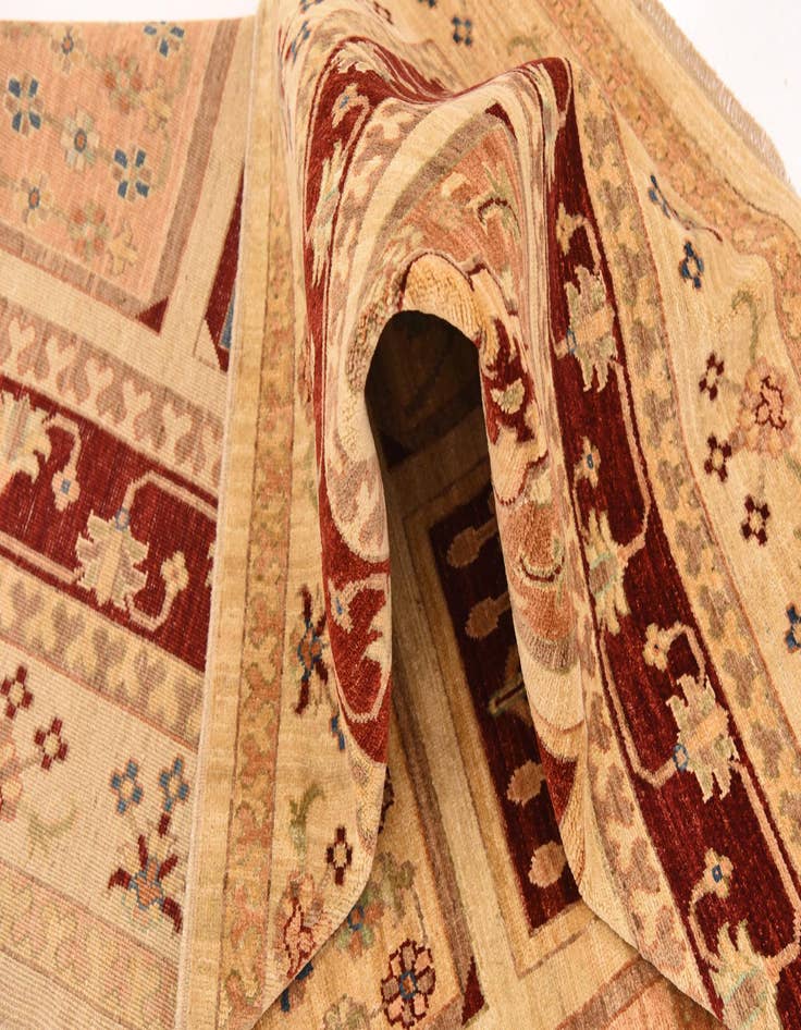 Detail image of 8' 2 x 11'  Hand Knotted Ariana Ziegler Rug