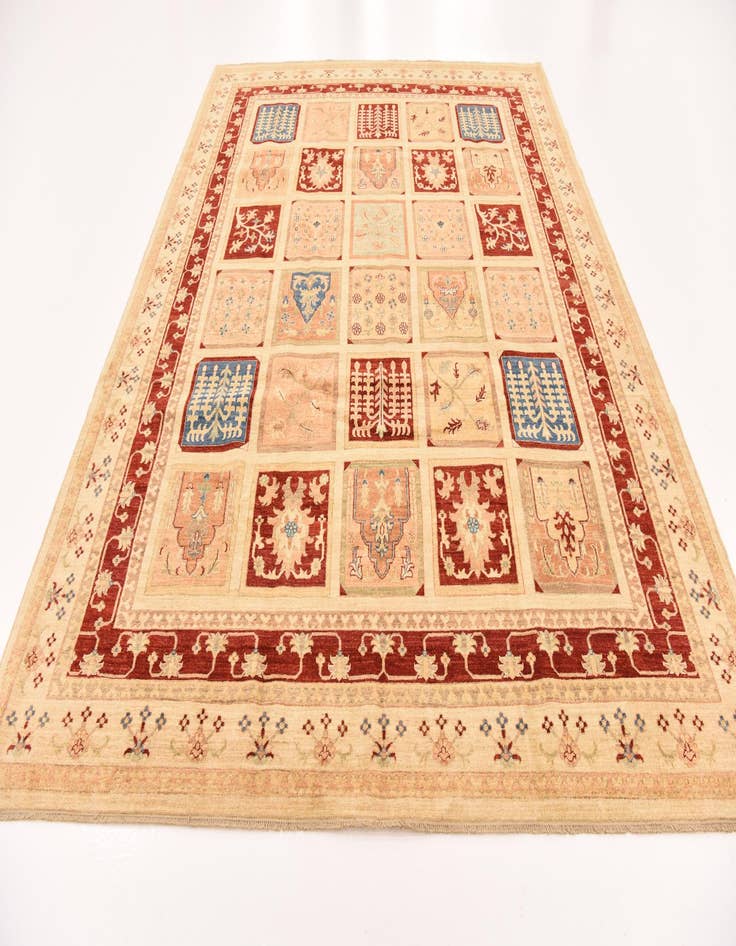 Detail image of 8' 2 x 11'  Hand Knotted Ariana Ziegler Rug