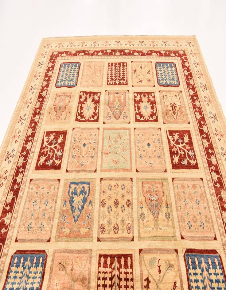 Detail image of 8' 2 x 11'  Hand Knotted Ariana Ziegler Rug