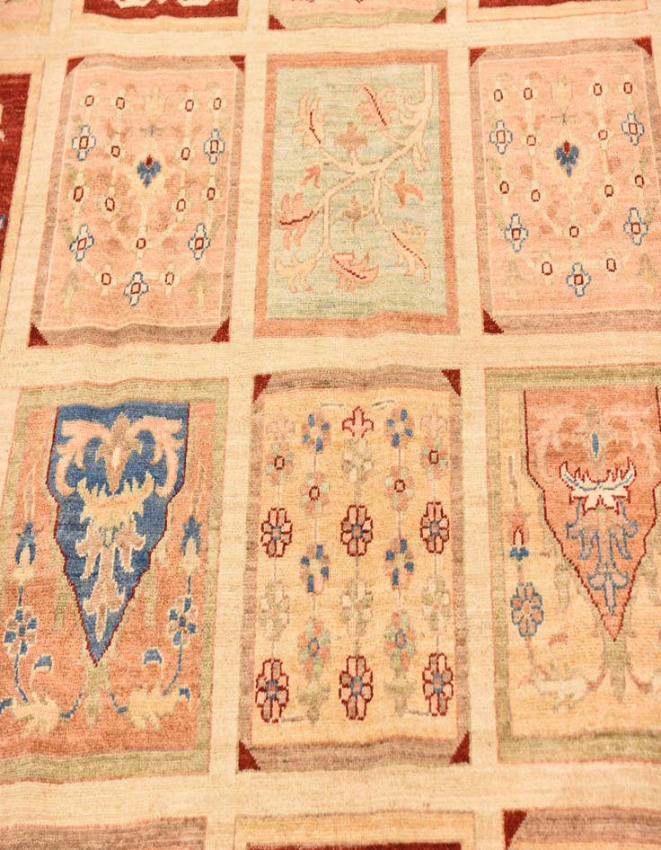 Detail image of 8' 2 x 11'  Hand Knotted Ariana Ziegler Rug