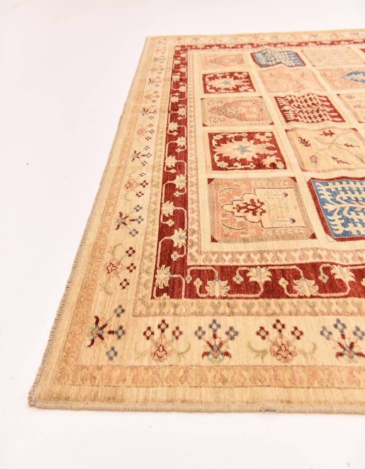 Detail image of 8' 2 x 11'  Hand Knotted Ariana Ziegler Rug