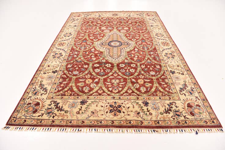 Detail image of 6' 10 x 10' 4 Hand Knotted Ariana Ziegler Rug