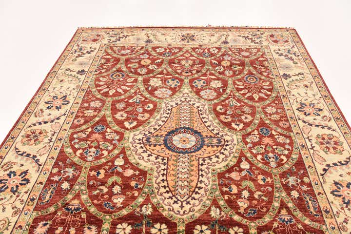 6' 10 x 10' 4 Hand Knotted Ariana Ziegler Rug