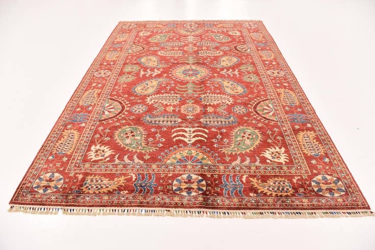 Detail image of 6' 10 x 9' 10 Hand Knotted Ariana Ziegler Rug