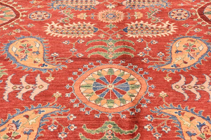 Detail image of 6' 10 x 9' 10 Hand Knotted Ariana Ziegler Rug