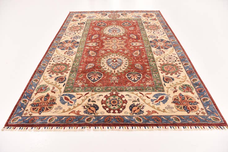 Detail image of 6' 9 x 9' 10 Hand Knotted Ariana Ziegler Rug