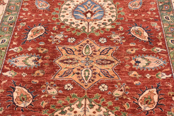 Detail image of 6' 9 x 9' 10 Hand Knotted Ariana Ziegler Rug