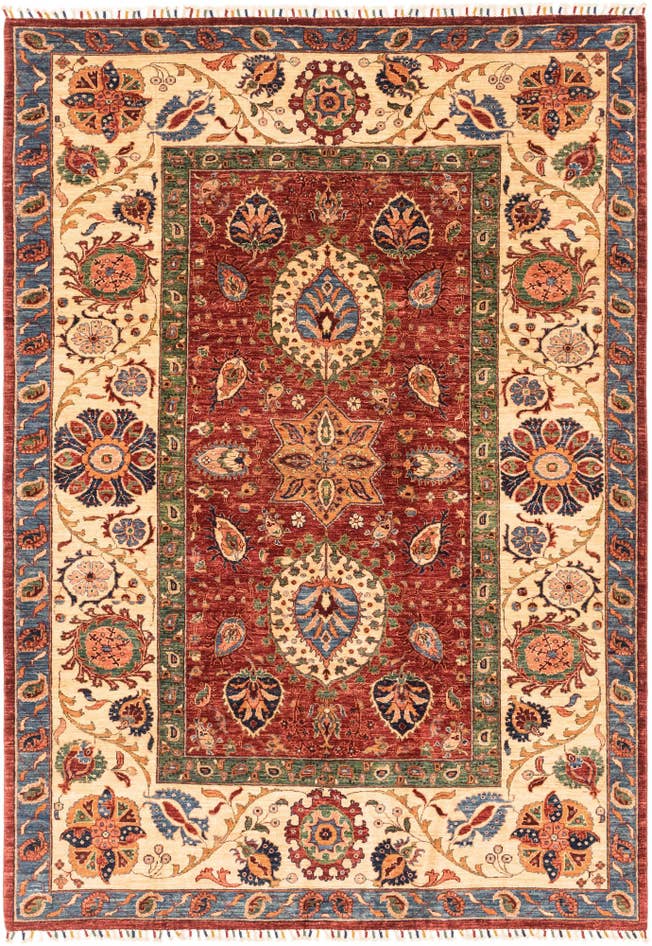 Detail image of 6' 9 x 9' 10 Hand Knotted Ariana Ziegler Rug