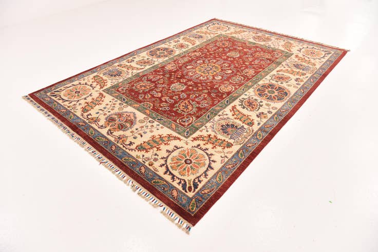 Detail image of 7' x 10' 2 Hand Knotted Ariana Ziegler Rug