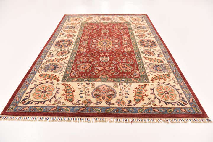 7' x 10' 2 Hand Knotted Ariana Ziegler Rug