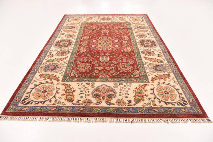Detail image of 7' x 10' 2 Hand Knotted Ariana Ziegler Rug