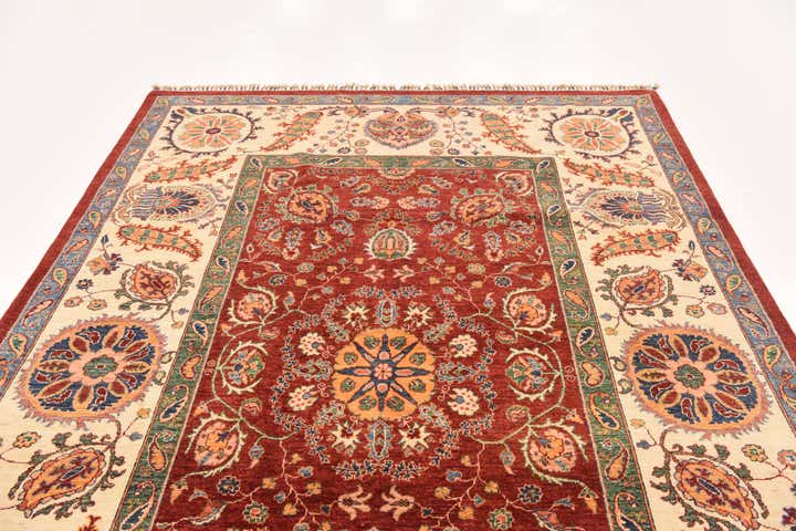 7' x 10' 2 Hand Knotted Ariana Ziegler Rug