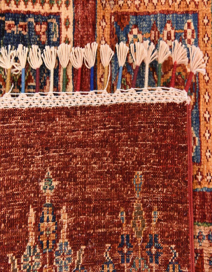 Detail image of 5' 9 x 8'  Hand Knotted Ariana Ziegler Rug