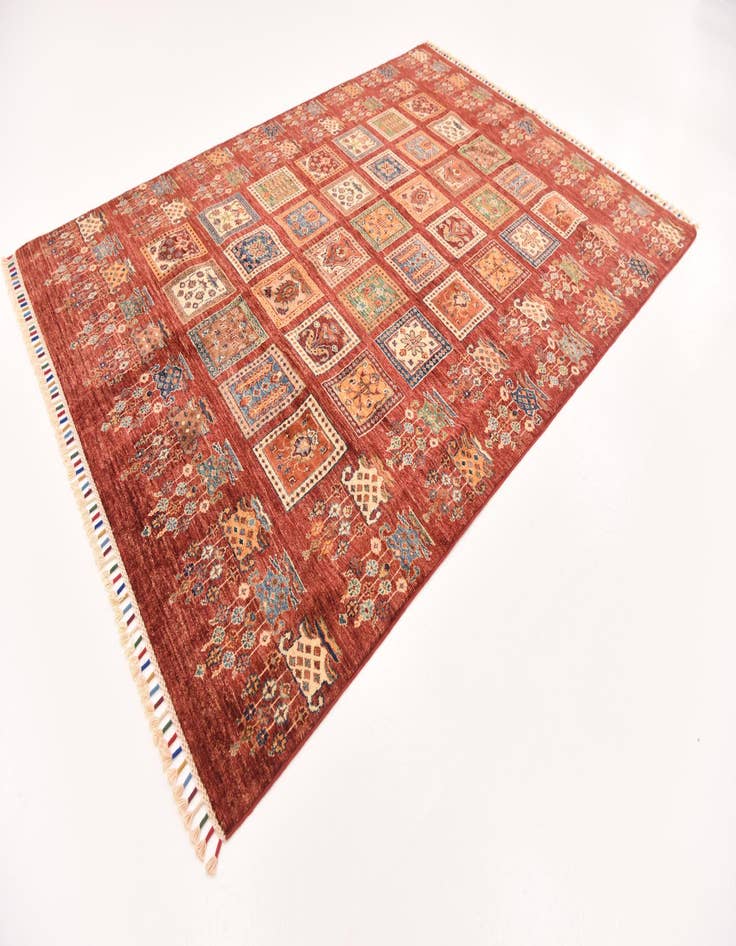 Detail image of 5' 9 x 8'  Hand Knotted Ariana Ziegler Rug