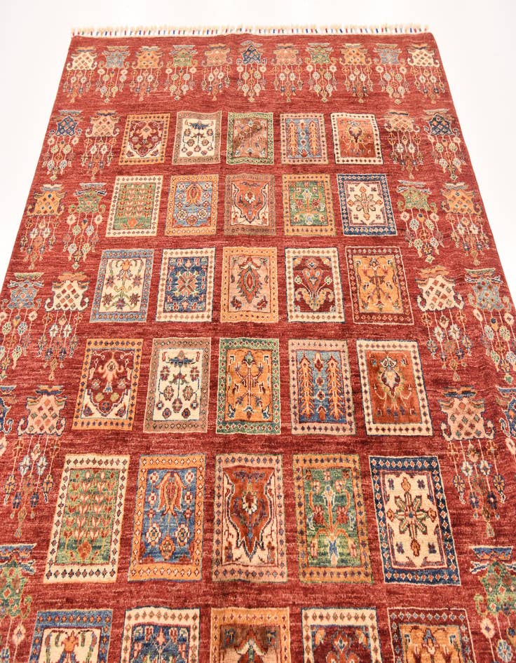 Detail image of 5' 9 x 8'  Hand Knotted Ariana Ziegler Rug