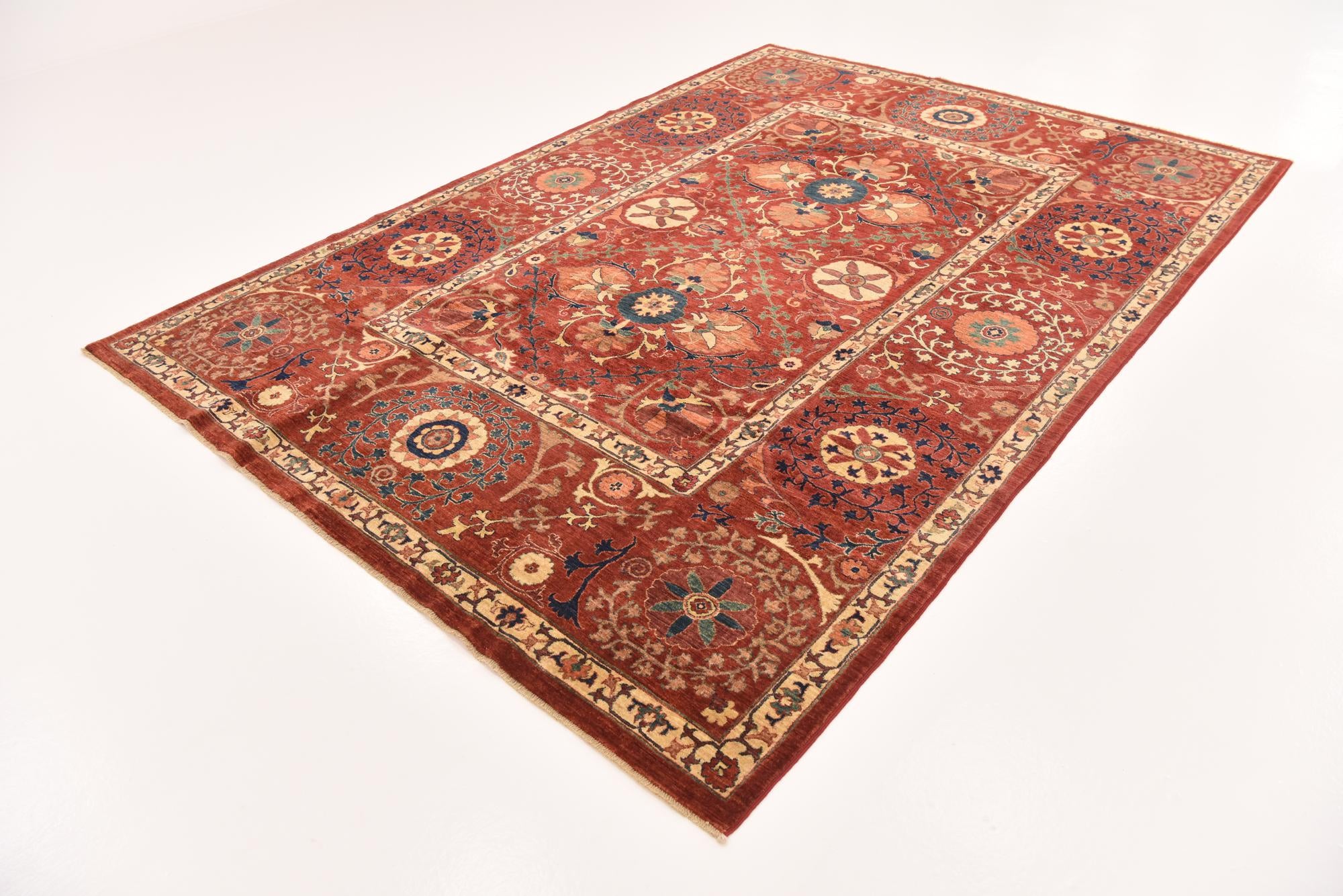 6' 10 x 9' 9 Hand Knotted Ariana Ziegler Rug