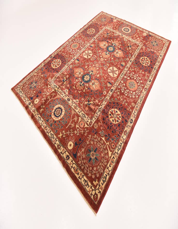 Detail image of 6' 10 x 9' 9  Hand Knotted Ariana Ziegler Rug