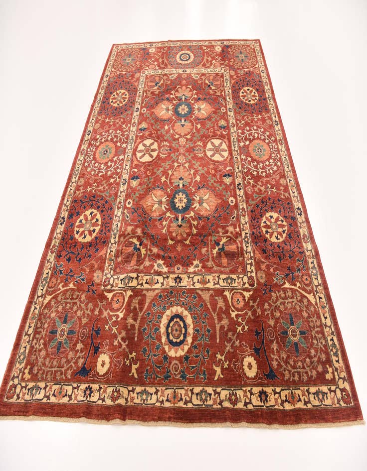 Detail image of 6' 10 x 9' 9  Hand Knotted Ariana Ziegler Rug