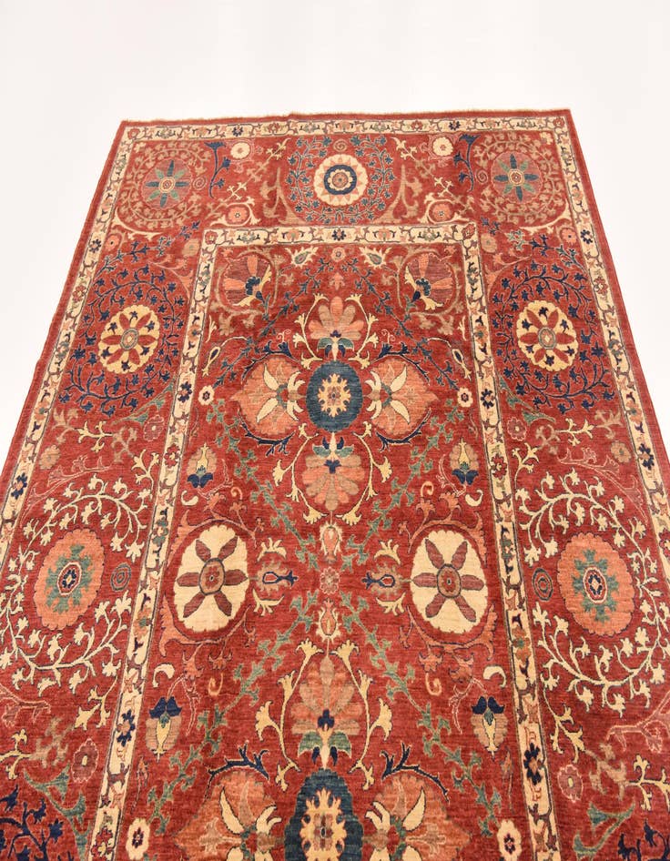 Detail image of 6' 10 x 9' 9  Hand Knotted Ariana Ziegler Rug