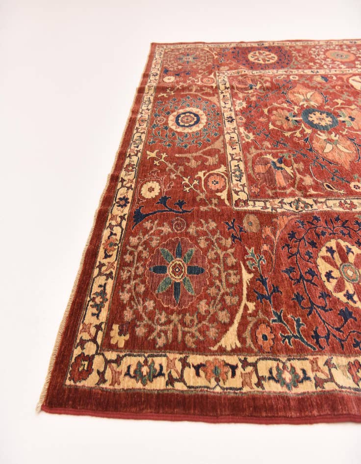 Detail image of 6' 10 x 9' 9  Hand Knotted Ariana Ziegler Rug